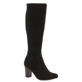 Botas femininas negras com camurça Caprice 25502-27 044 preto Botas femininas negras com camurça Caprice 25502-27 044 preto