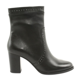 Botas de cano alto Caprice com strass, pretas preto