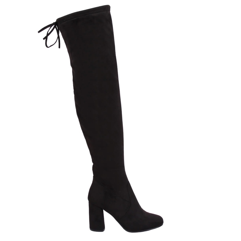 Botas pretas de salto alto PE239P pretas preto