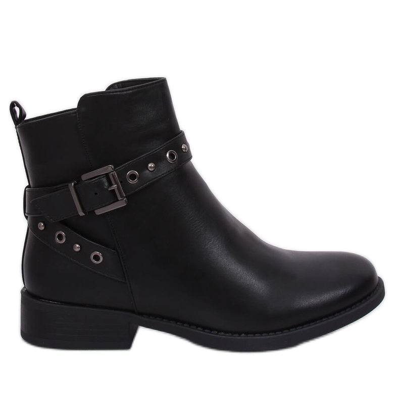 Botas pretas Chelsea para mulheres KL-578 pretas preto