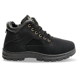 Botas Quentes A-8 Pretas com pele preto