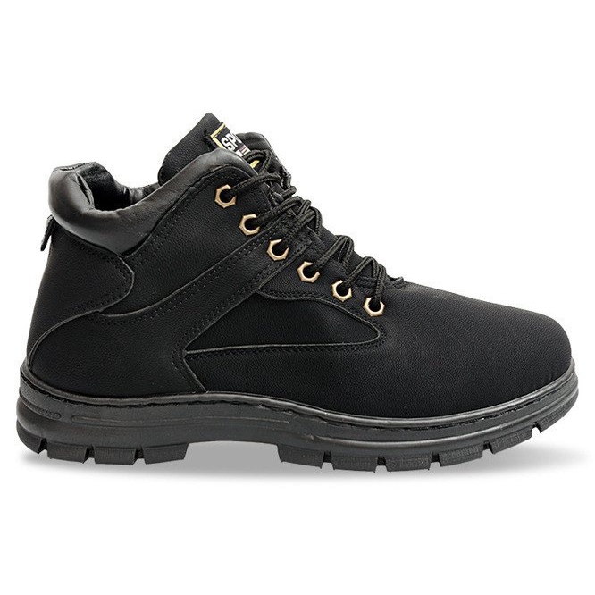 Botas Quentes A-8 Pretas com pele preto