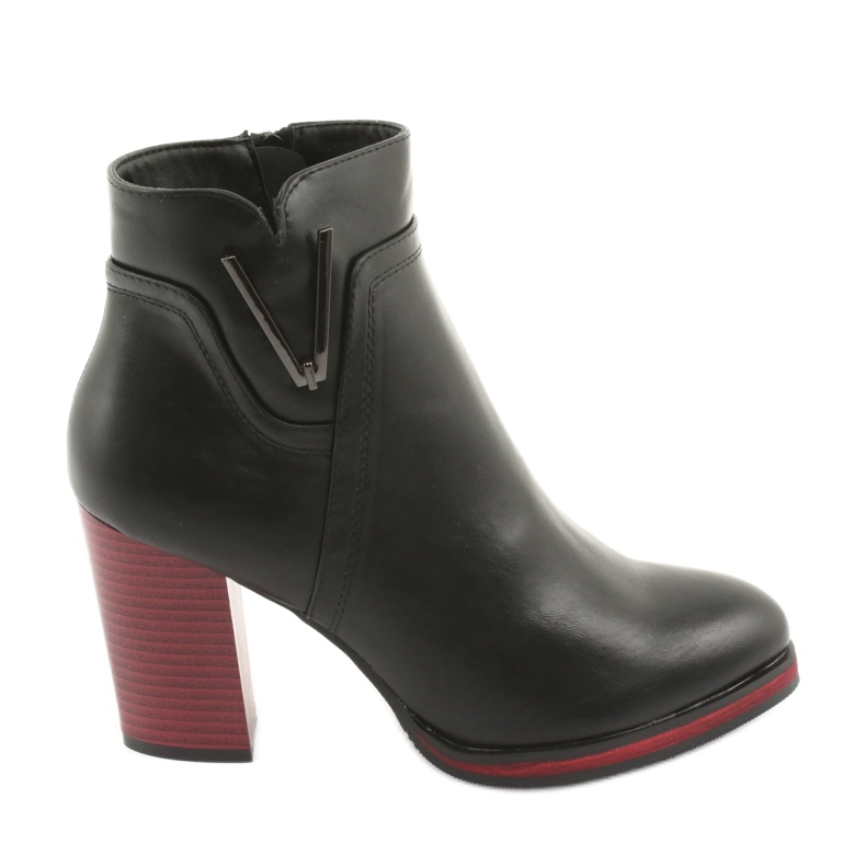 Botas pretas Sergio Leone 537 preto vermelho