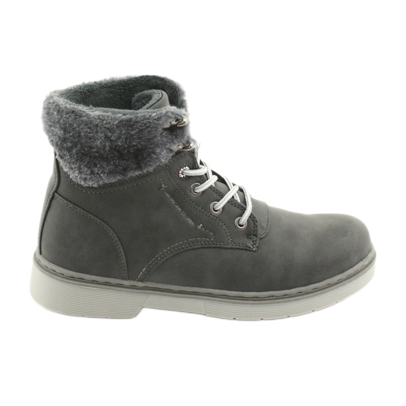 American Club Botas femininas, renda cinza -Ups, cinza RH47
