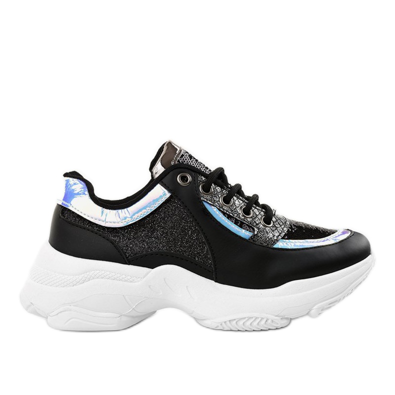 Sapatos esportivos femininos negros W-3117 preto