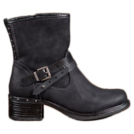 SHELOVET Botas altas com fivela preto
