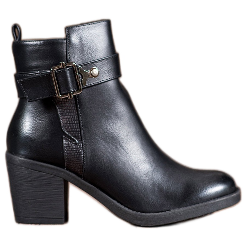 Nio Nio Botas clássicas de salto alto preto