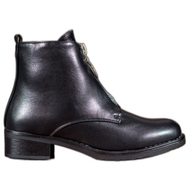 Seastar Botas Com Zíper Decorativo preto