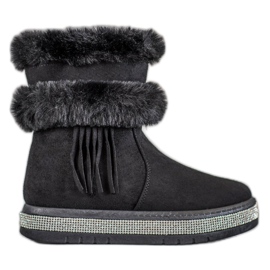 SHELOVET Botas de neve com franjas preto SHELOVET Botas de neve com franjas preto