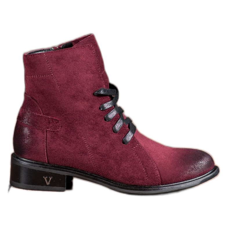Botas de camurça VINCEZA vermelho