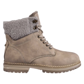 SHELOVET Trappers With Glitter bege