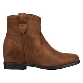 Filippo Botas com cunha oculta castanho