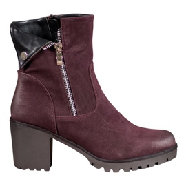 Botas VINCEZA marrom roxo