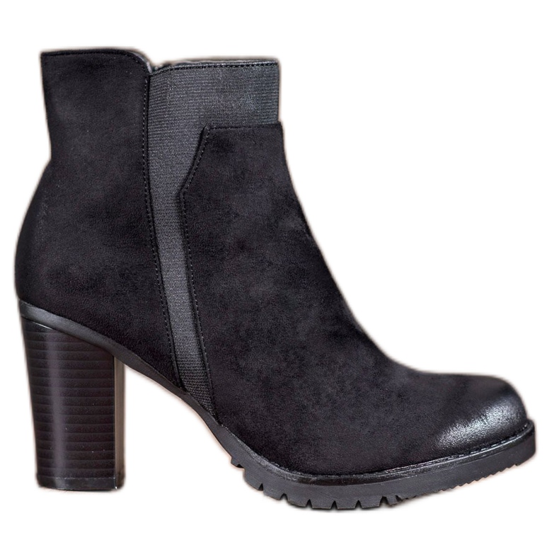 S. BARSKI Botas femininas negras preto