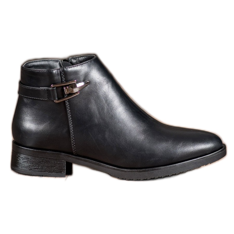 JESSI Botas pretas com enfeite preto