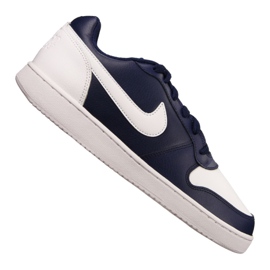 Tênis Nike Ebernon Low M AQ1775-401 branco azul marinho
