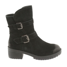 M.Daszyński Botas de camurça preta Daszyński 161 preto