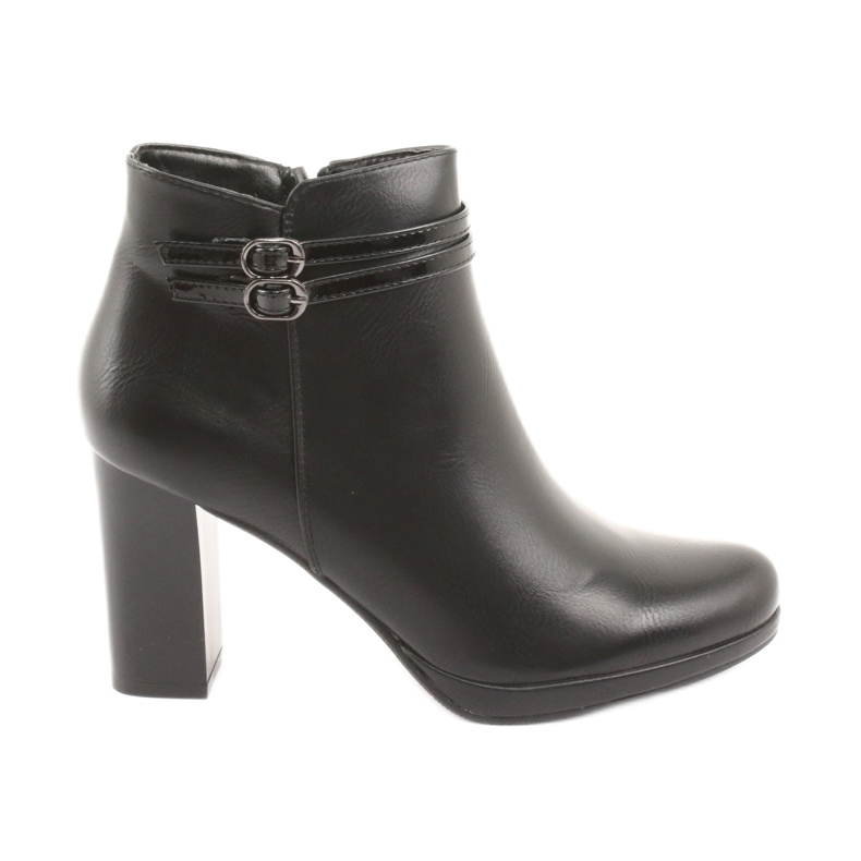 M.Daszyński Botas femininas no poste preto