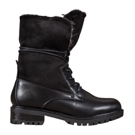 Seastar Botas com haste enrolada preto