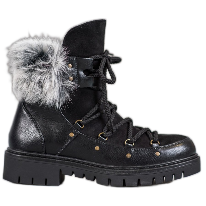 SHELOVET Deslizamento feminino em botas preto