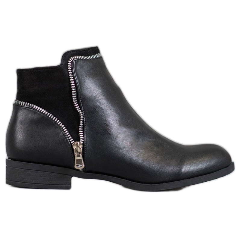 Anesia Paris Botas femininas negras preto