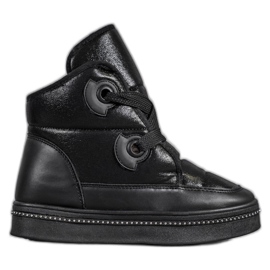 Weide Botas de neve pretas preto