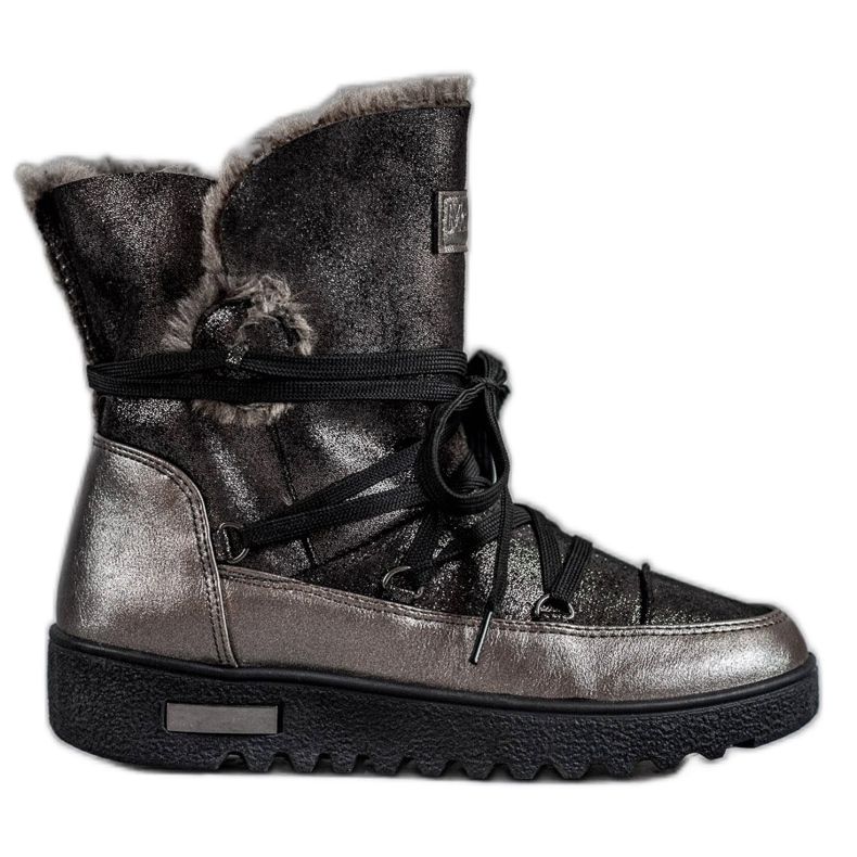 Botas de neve MCKEYLOR com glitter cinza Botas de neve MCKEYLOR com glitter cinza