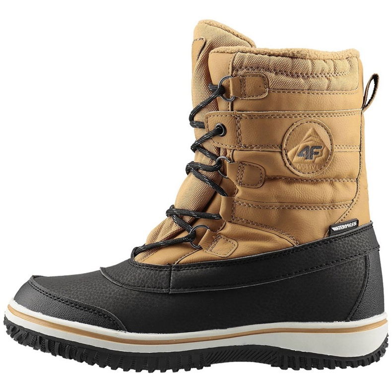 Sapatos de inverno 4F Jr HJZ19-JOBMA001 71S bege preto Sapatos de inverno 4F Jr HJZ19-JOBMA001 71S bege preto