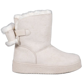 SHELOVET Mukluki com um arco marrom