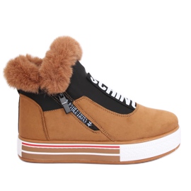 Tênis com isolamento marrom NB311 Camel castanho