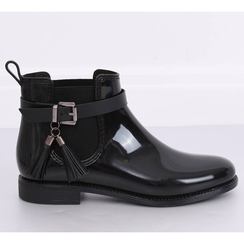 Galochas pretas Jodhpur botas pretas PT-119 preto II