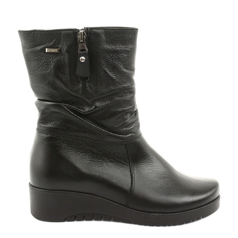 Gregors Botas de pele preta 792 preto