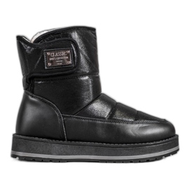 SHELOVET Botas de neve com brilho preto