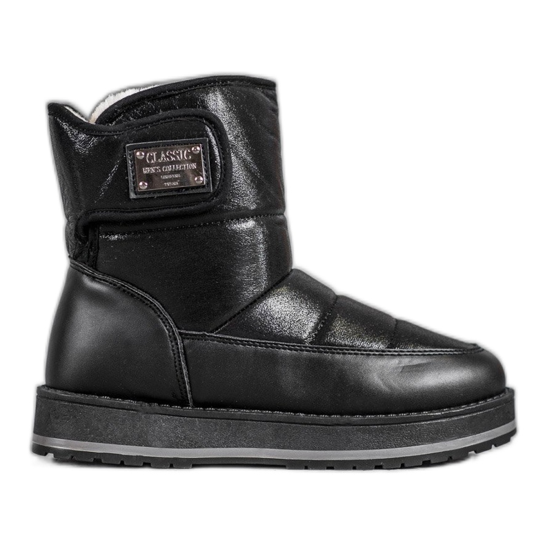 SHELOVET Botas de neve com brilho preto