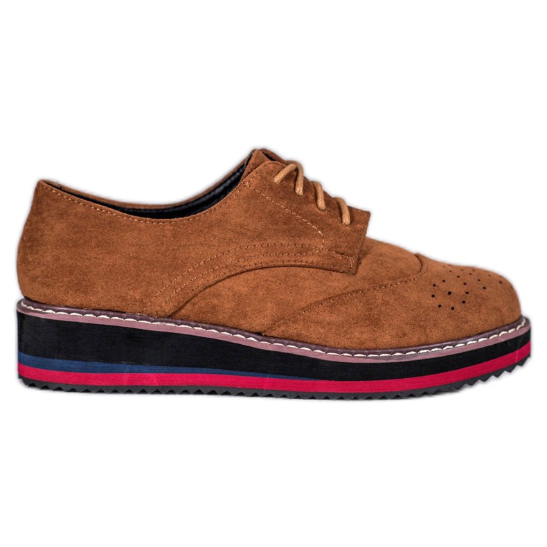 Vices Sapatos de camelo castanho