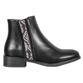 Filippo Botas elegantes com estampa de cobra preto Filippo Botas elegantes com estampa de cobra preto