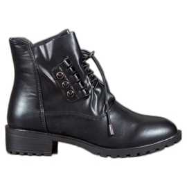 Groto Gogo Botas com nervuras preto