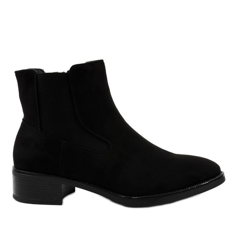 Botas pretas rasas para mulheres 1552 preto