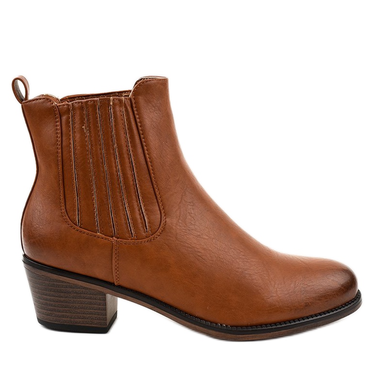Botins marrons deslizantes TX-3200 castanho Botins marrons deslizantes TX-3200 castanho
