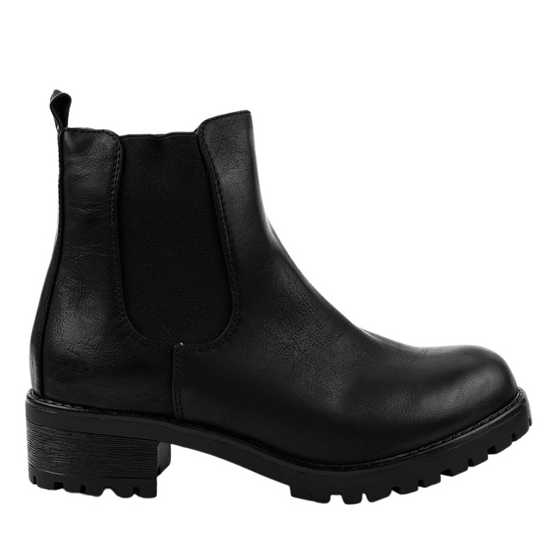 Botas pretas no espigão com elástico Z105 preto