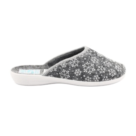 Sapatilhas de floco de neve de feltro Adanex 24215 branco cinza