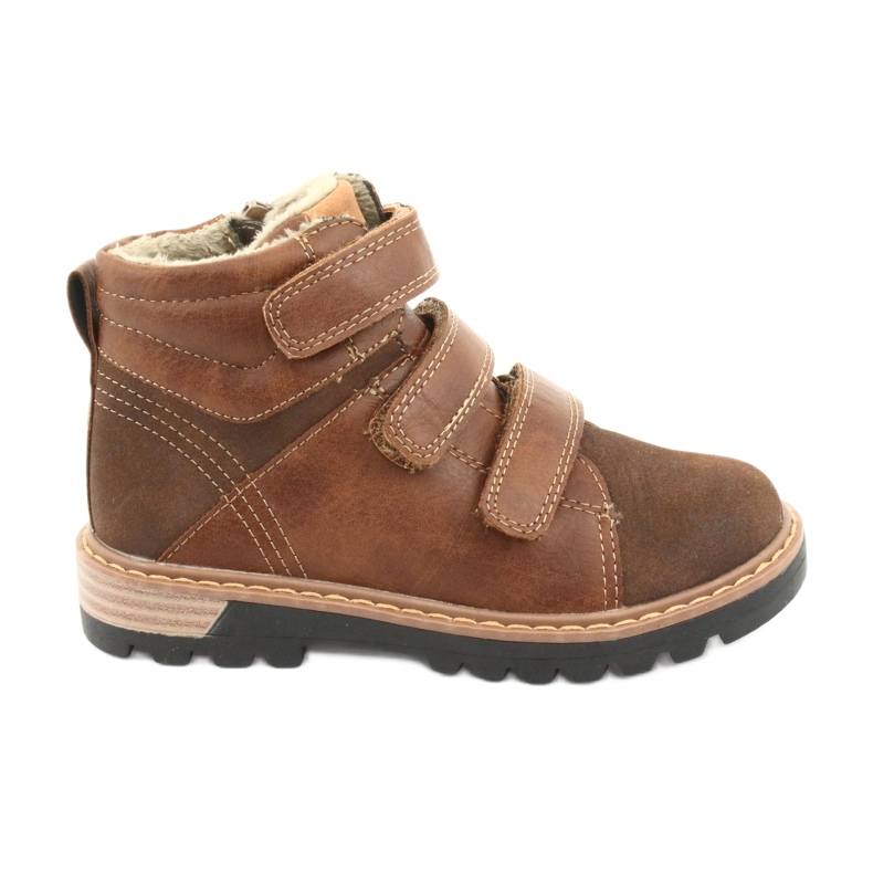 Botas Timberki com velcro American Club GC40 marrom castanho