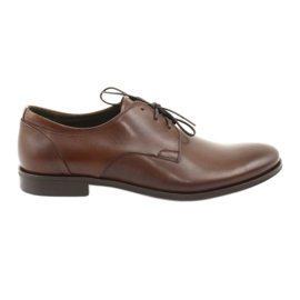 Sapatos formais de couro masculino pilpol 1609 marrom