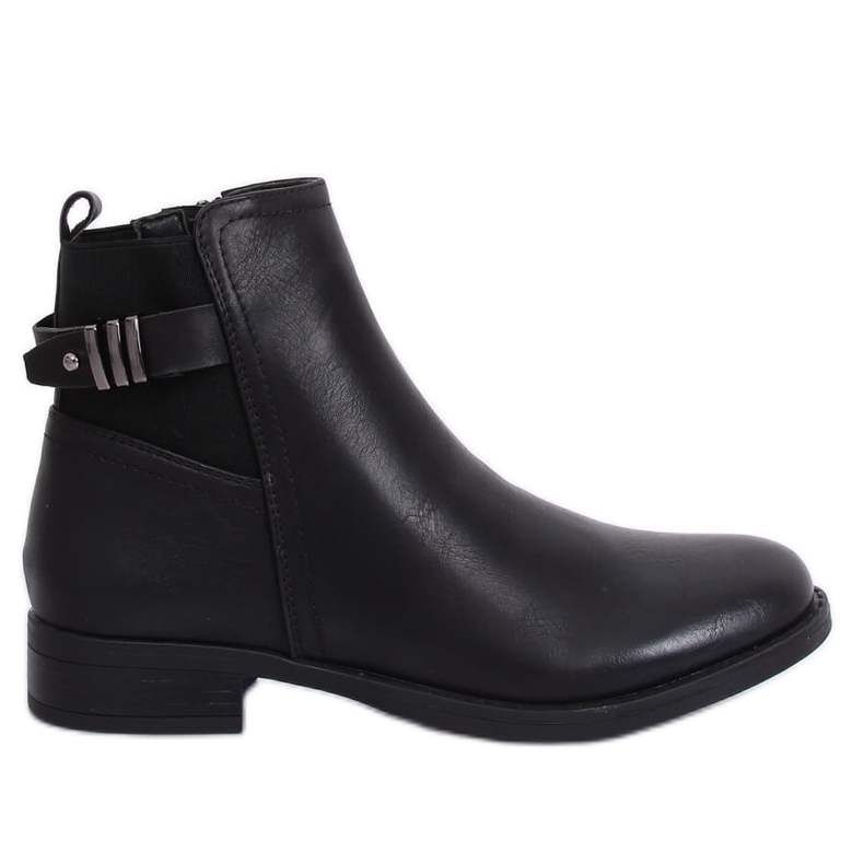 Botas pretas Jodhpur para mulheres 1304 pretas preto