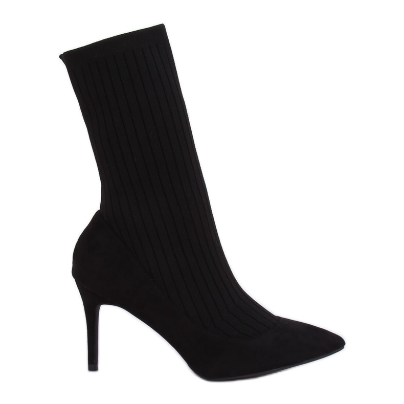 Botas com cano alto preto T5033 Preto