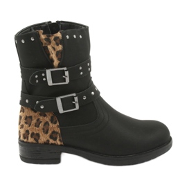 Botas de pantera do Black American Club marrom preto