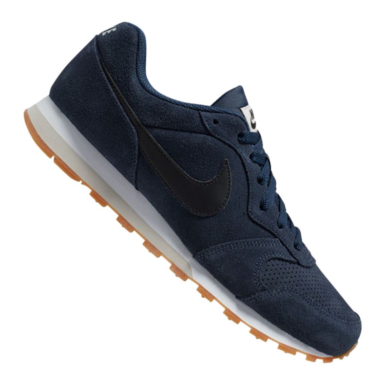 Sapato Nike Md Runner 2 Suede M AQ9211-401 azul marinho