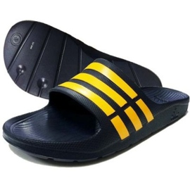 Chinelos Adidas Duramo Slide M M17840 azul marinho amarelo