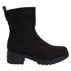 Preto 8B905 Botas pretas no protetor