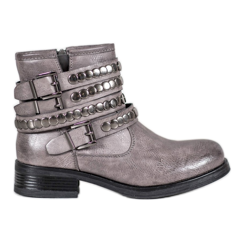 Forever Folie Botas femininas cinza